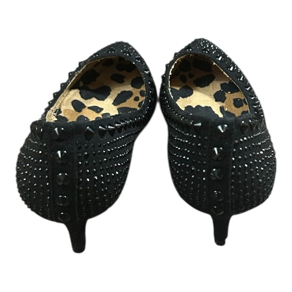 Gianni Bini Women’s Black Studded Pointed-Toe Kitten Heels – Size 7.5 - Picture 4 of 6